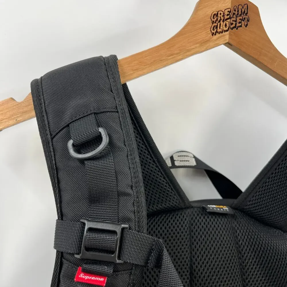 SS18 2018 Supreme NYC Cordura Taped Box Logo Backpack in Black